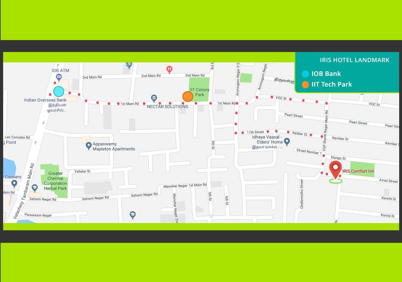 Iris Comfort Inn Chennai Dış mekan fotoğraf